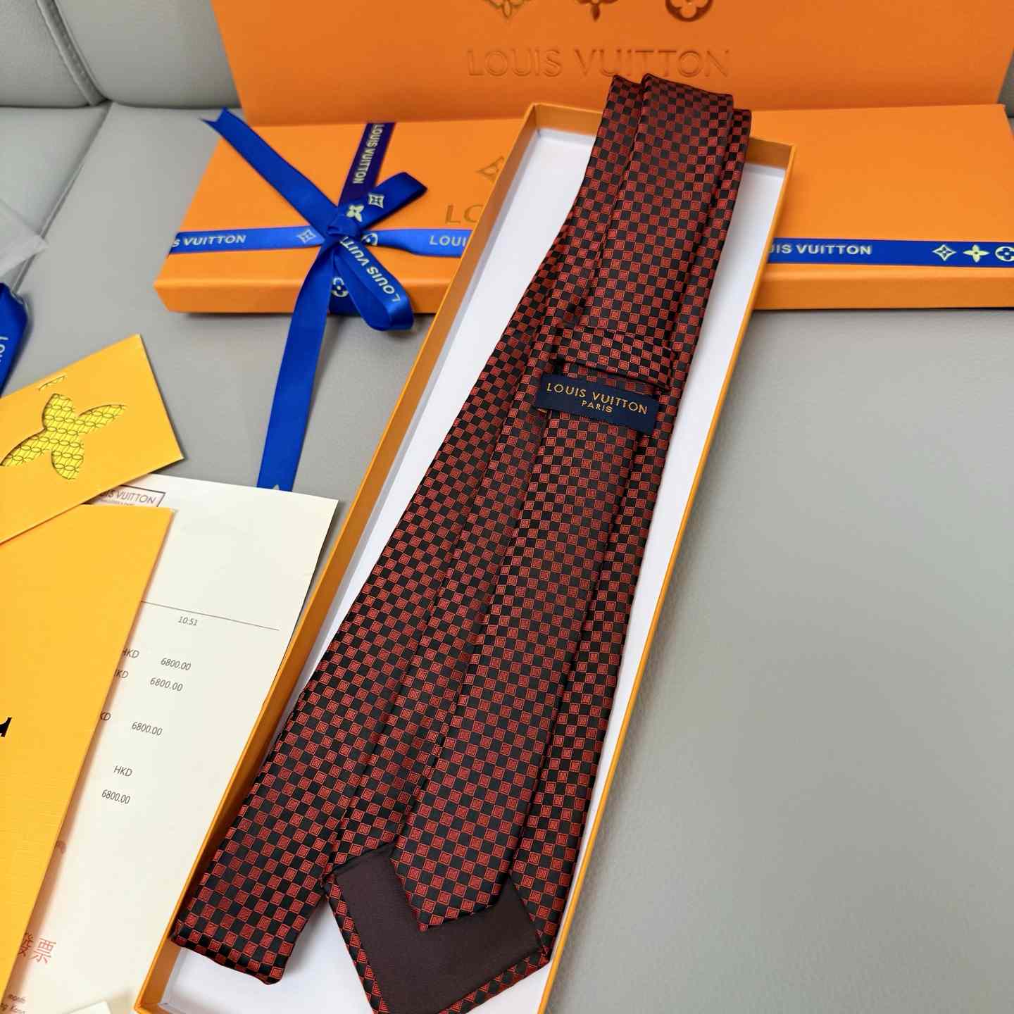 Louis Vuitton Damier Classique Tie - EUR FASHION