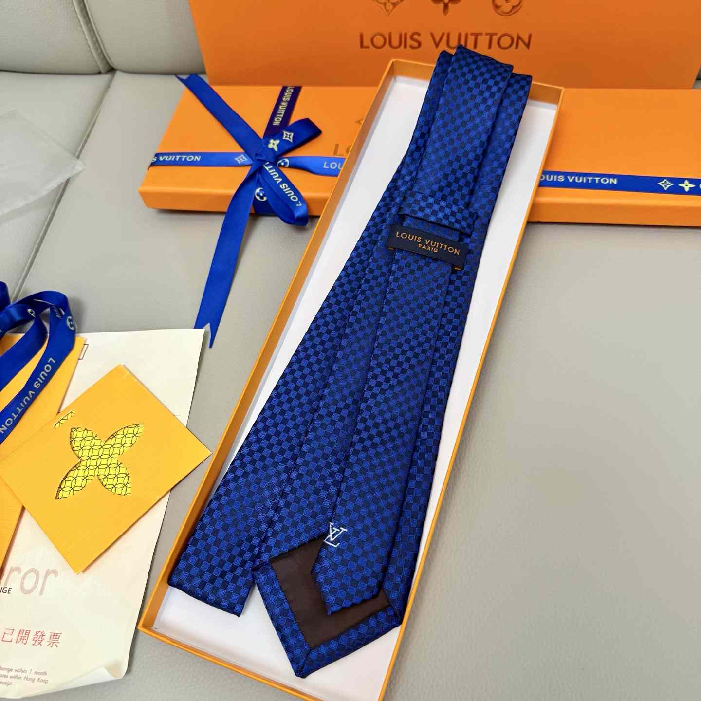 Louis Vuitton Damier Classique Tie - EUR FASHION