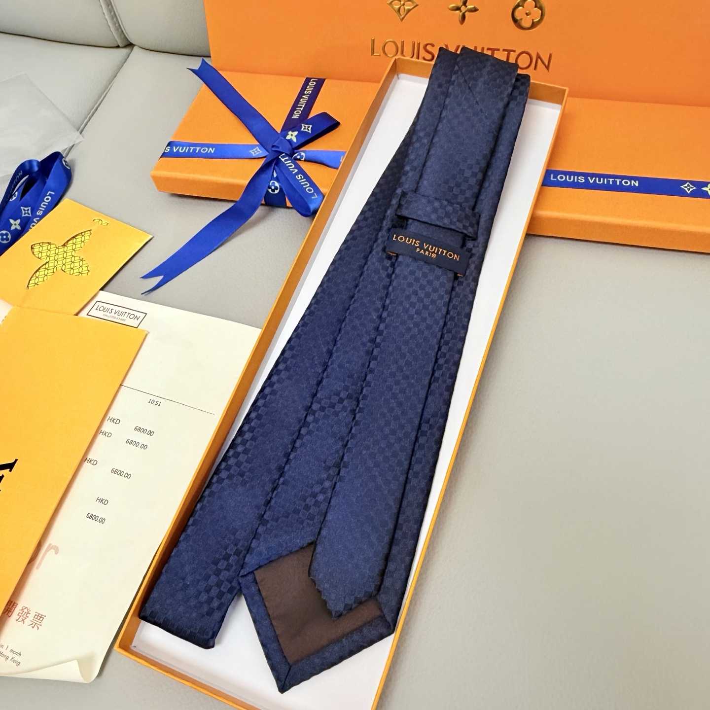 Louis Vuitton Damier Classique Tie - EUR FASHION