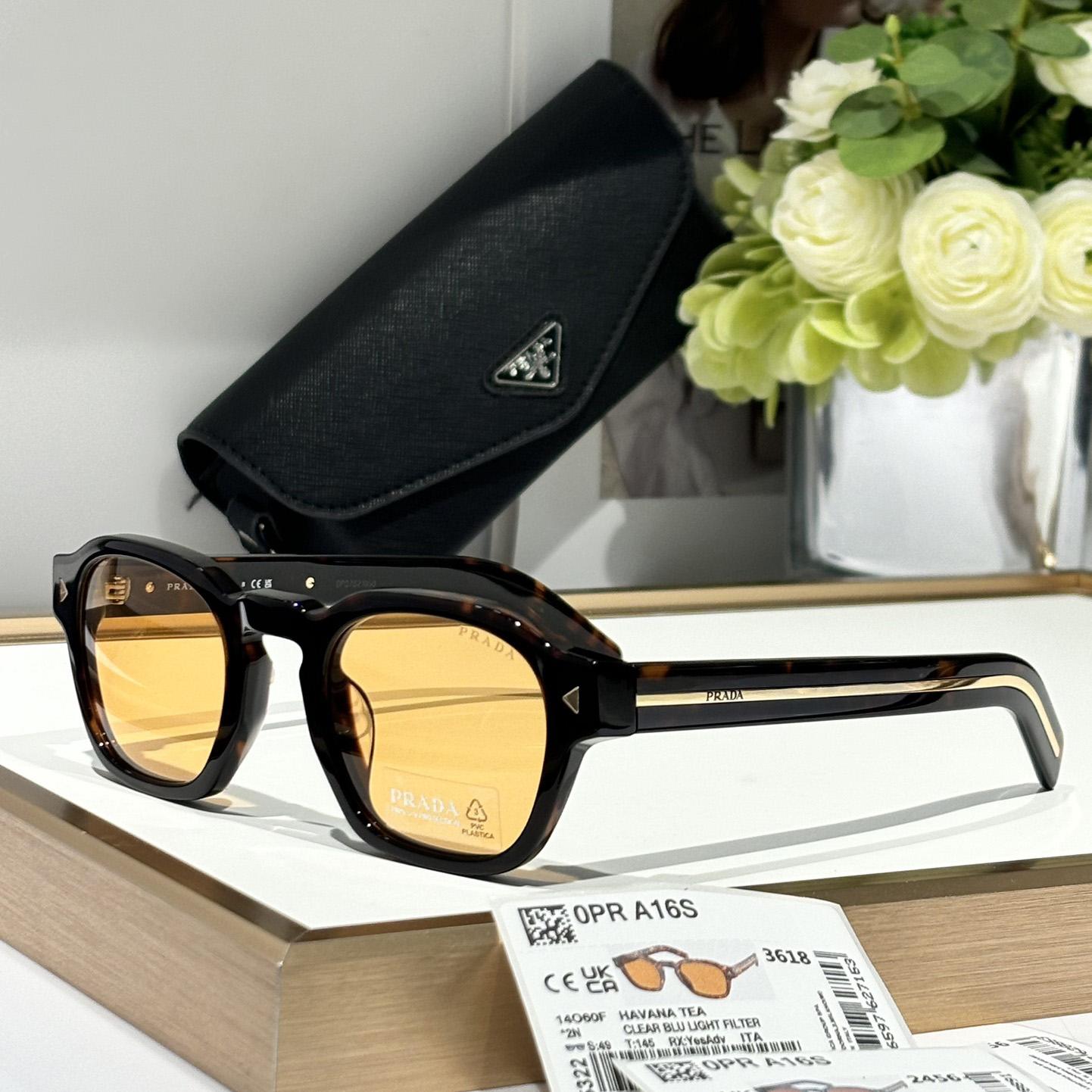Prada Sunglasses With Iconic Metal Plaque   SPR A16SF - EUR FASHION