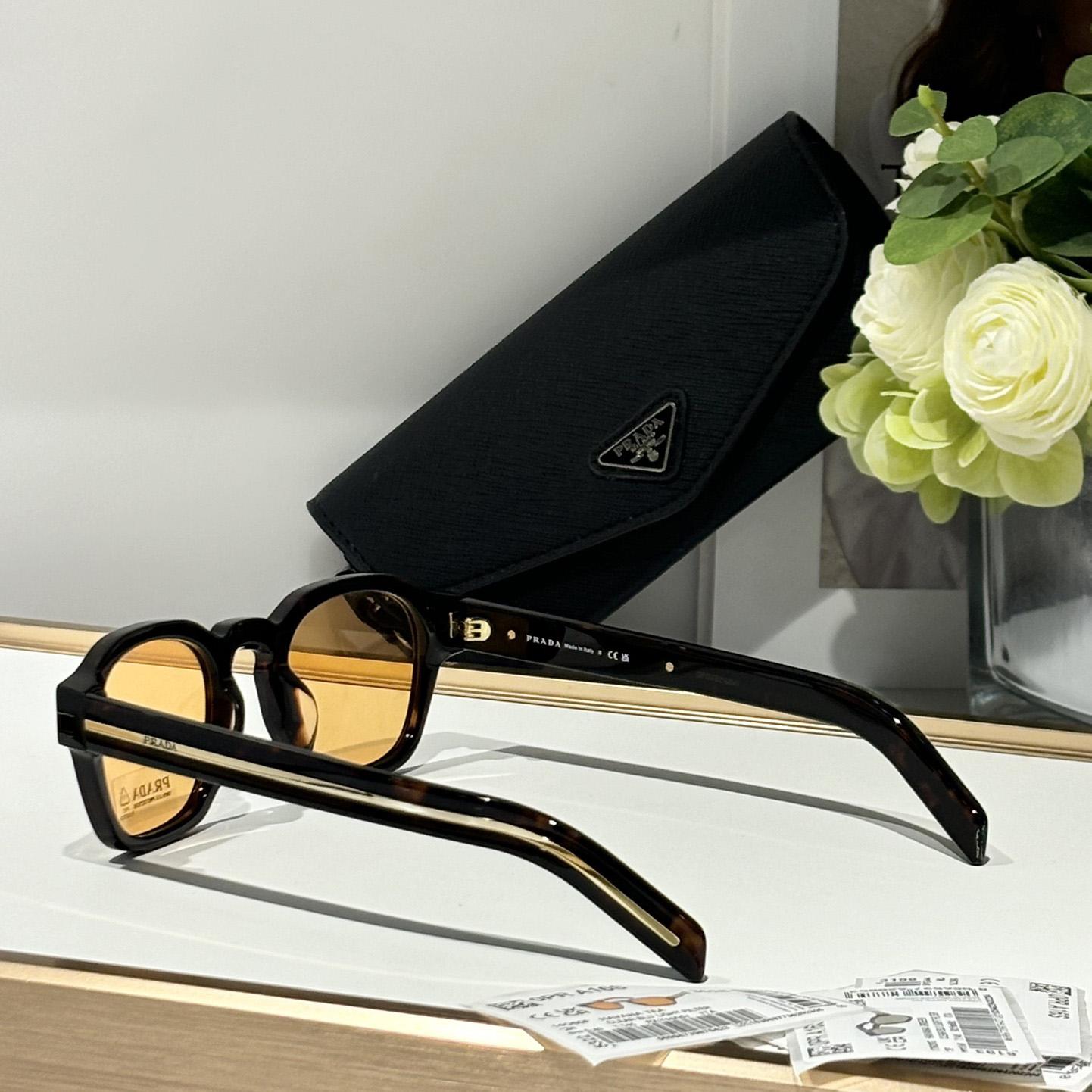 Prada Sunglasses With Iconic Metal Plaque   SPR A16SF - EUR FASHION