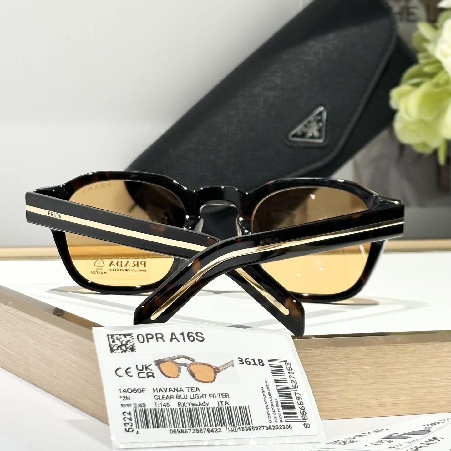 Prada Sunglasses With Iconic Metal Plaque   SPR A16SF - EUR FASHION