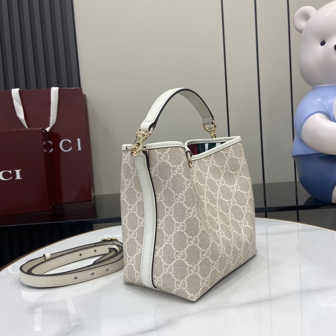 Gucci GG Emblem Mini Bucket Bag  - EUR FASHION