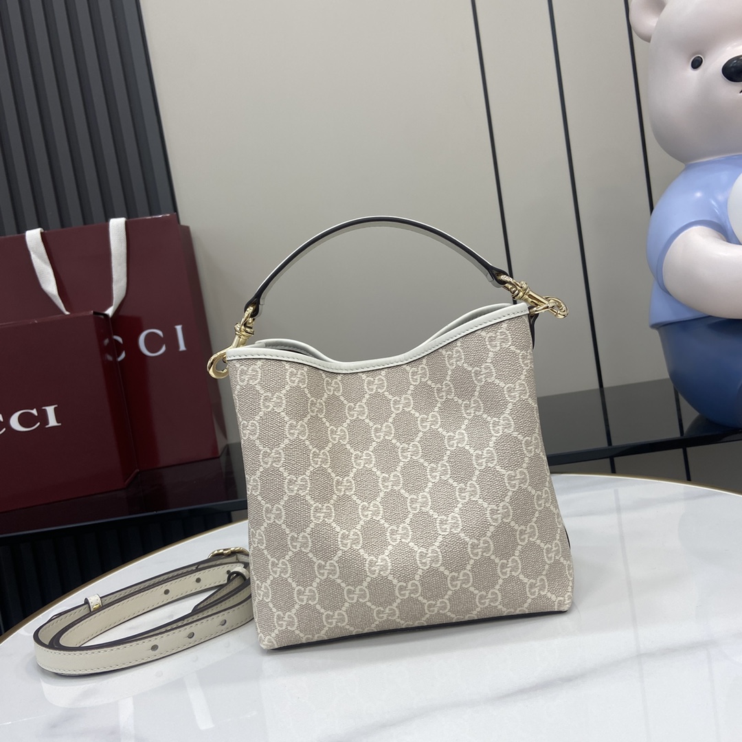 Gucci GG Emblem Mini Bucket Bag  - EUR FASHION