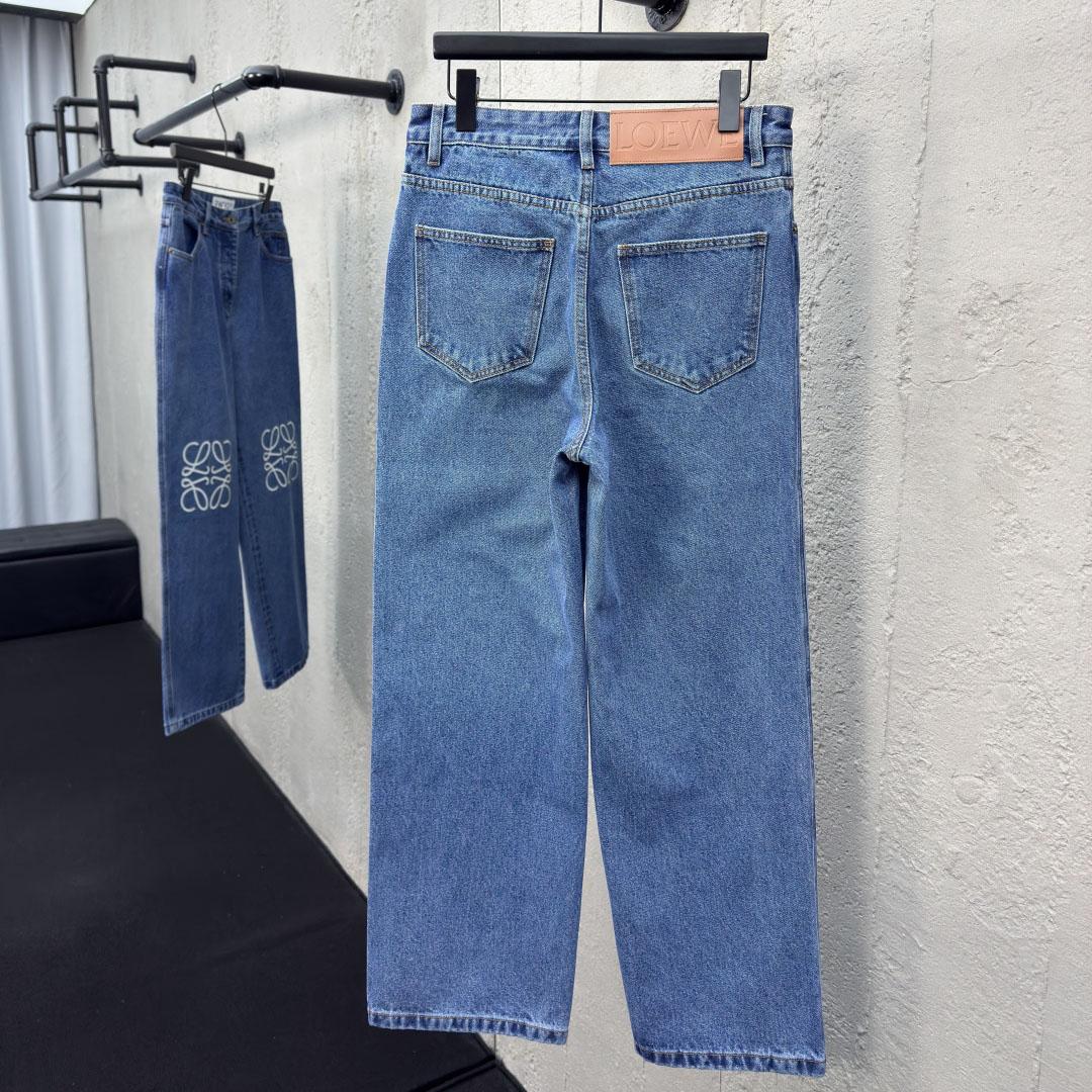 Loewe Anagram Baggy Jeans 'Blue Denim' - EUR FASHION