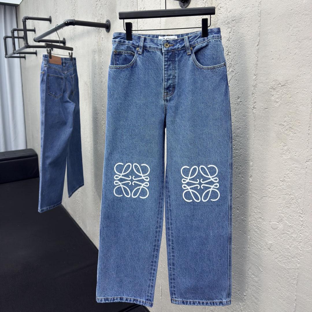 Loewe Anagram Baggy Jeans 'Blue Denim' - EUR FASHION
