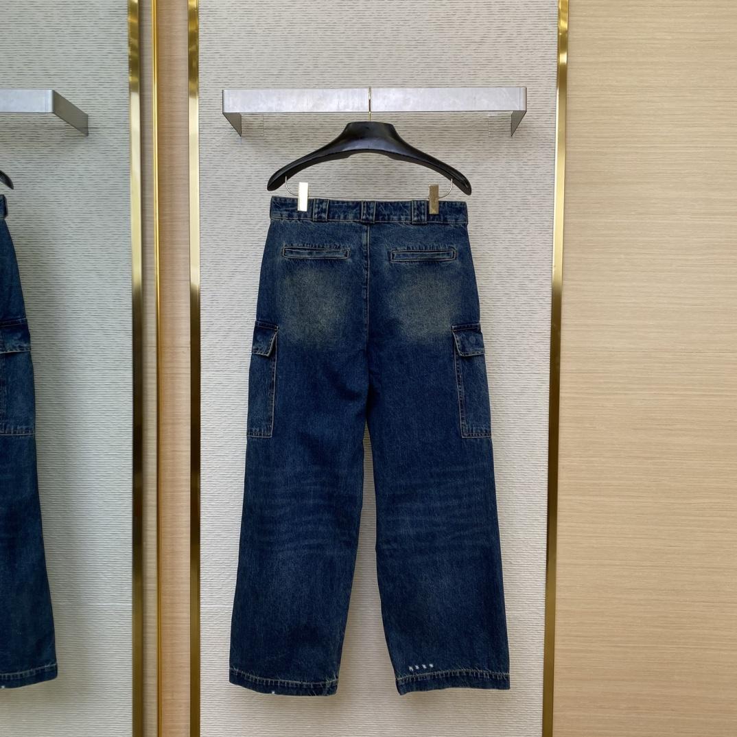 Prada Denim Cargo Jeans - EUR FASHION