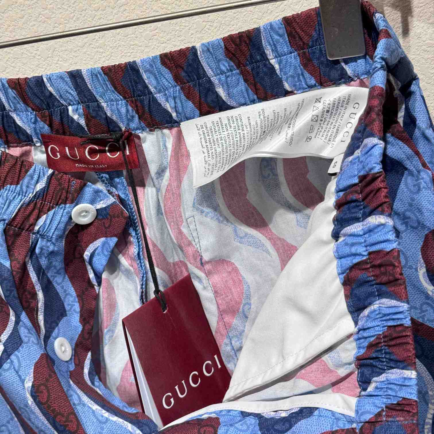 Gucci Printed Cotton Poplin Shorts - EUR FASHION