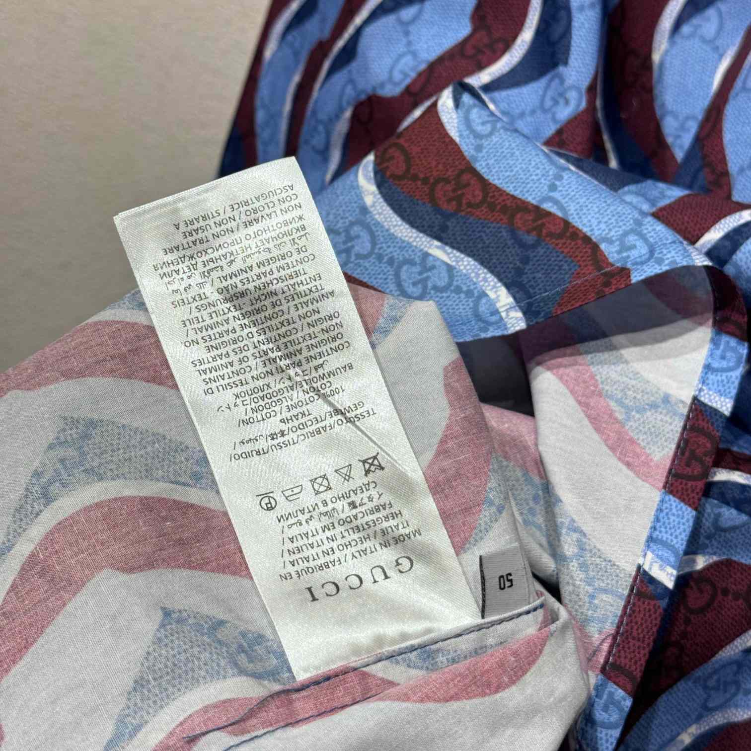 Gucci Printed Cotton Poplin Shirt - EUR FASHION