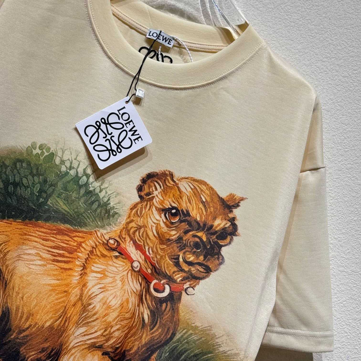 Loewe Brussels Griffon-print T-shirt - EUR FASHION