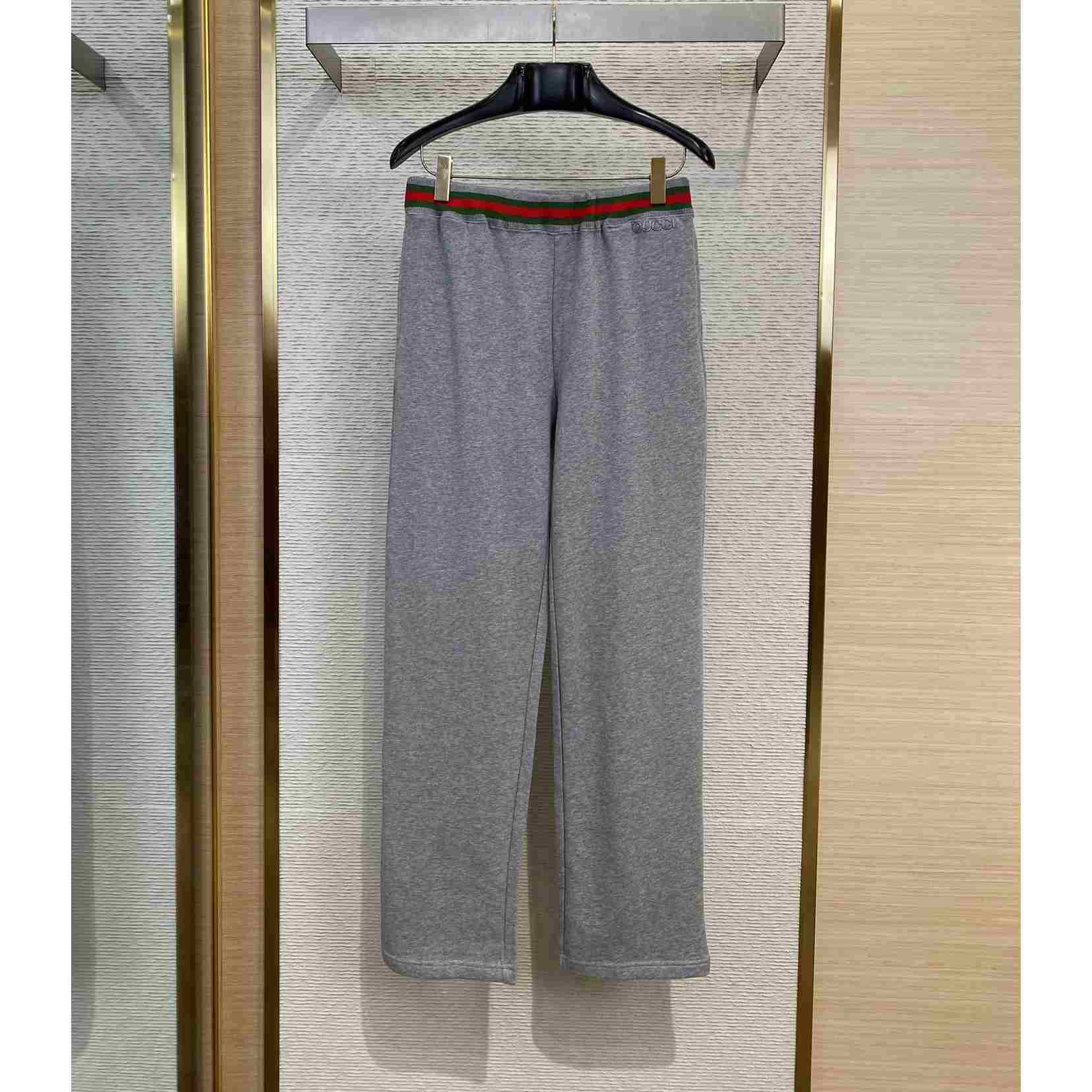 Gucci Cotton Jersey Jogging Pant With Web - EUR FASHION