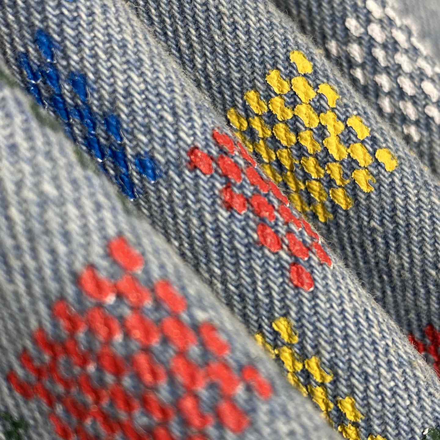 Louis Vuitton Damier Denim Wide-Leg Pants   1AHBMK - EUR FASHION