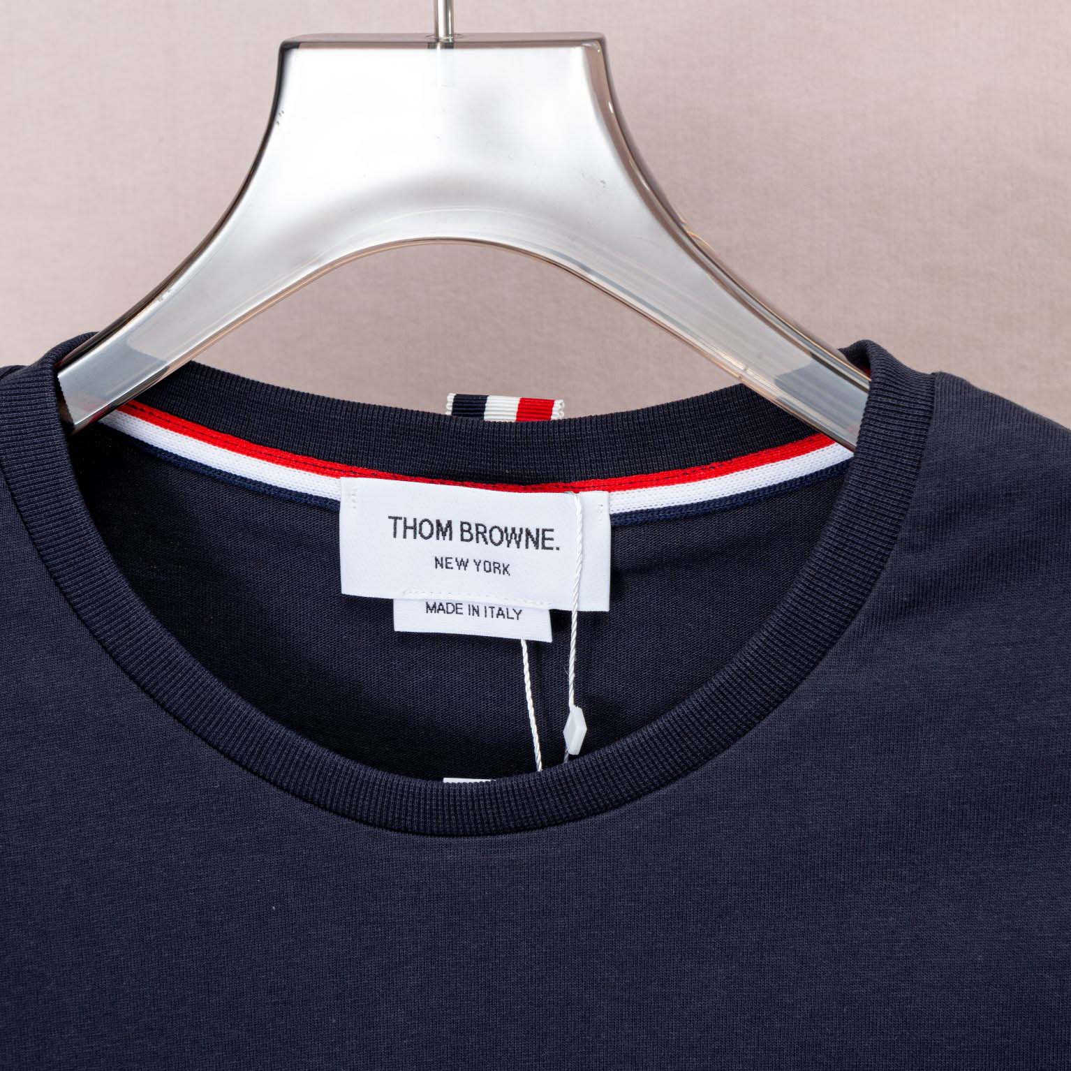 Thom Browne Cotton-jersey T-shirt - EUR FASHION