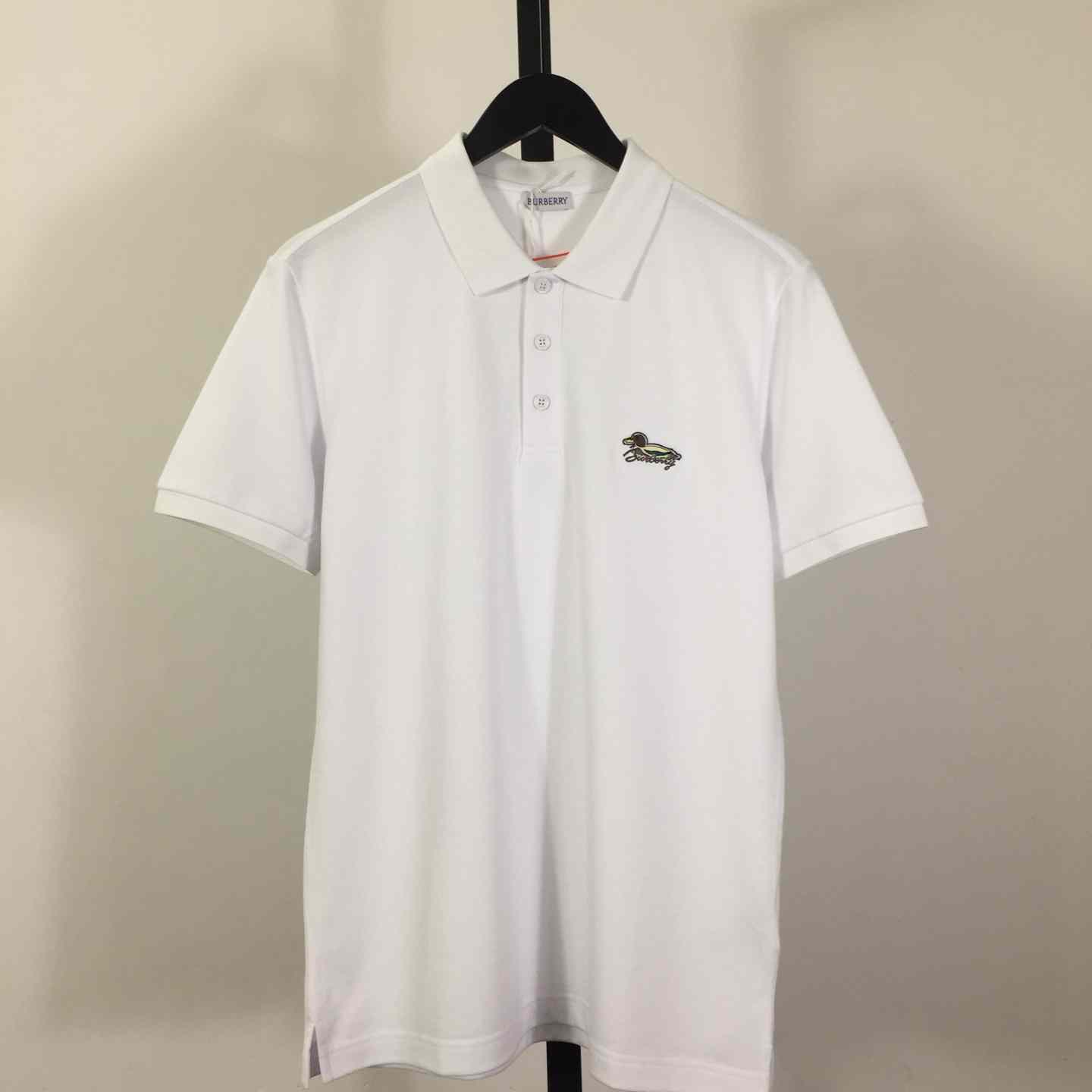 Cotton Polo Shirt In White - EUR FASHION