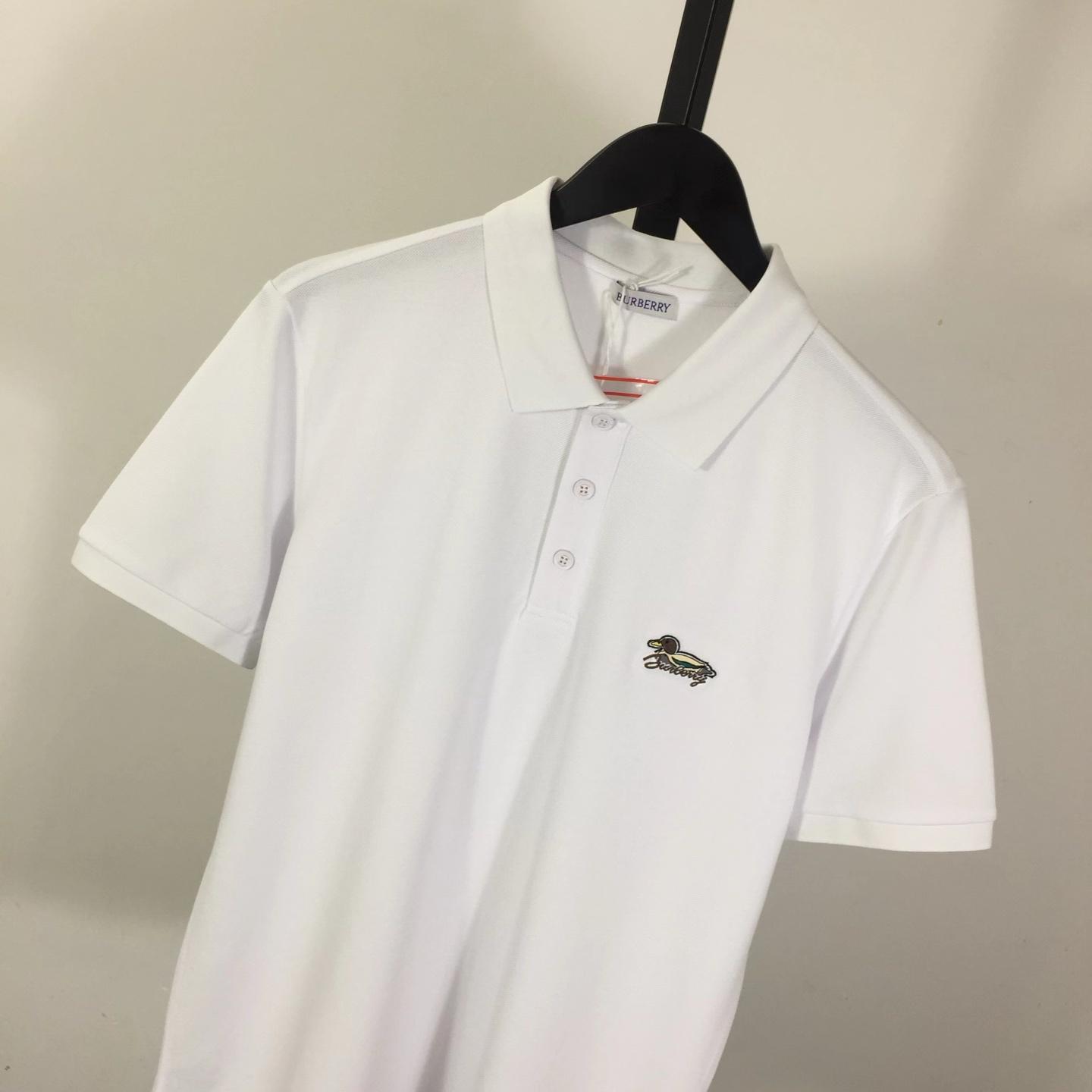 Cotton Polo Shirt In White - EUR FASHION