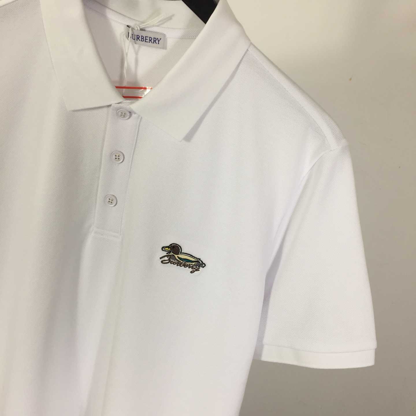 Cotton Polo Shirt In White - EUR FASHION