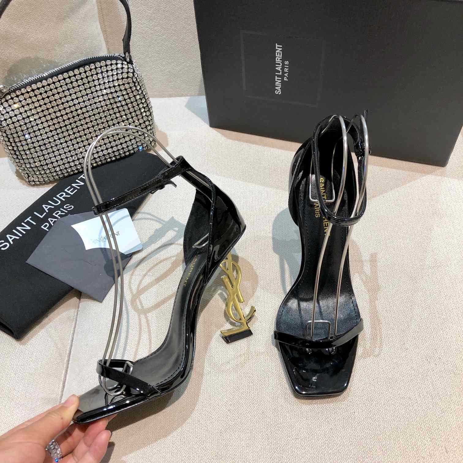 Saint Laurent 110mm Opyum Sandals - EUR FASHION