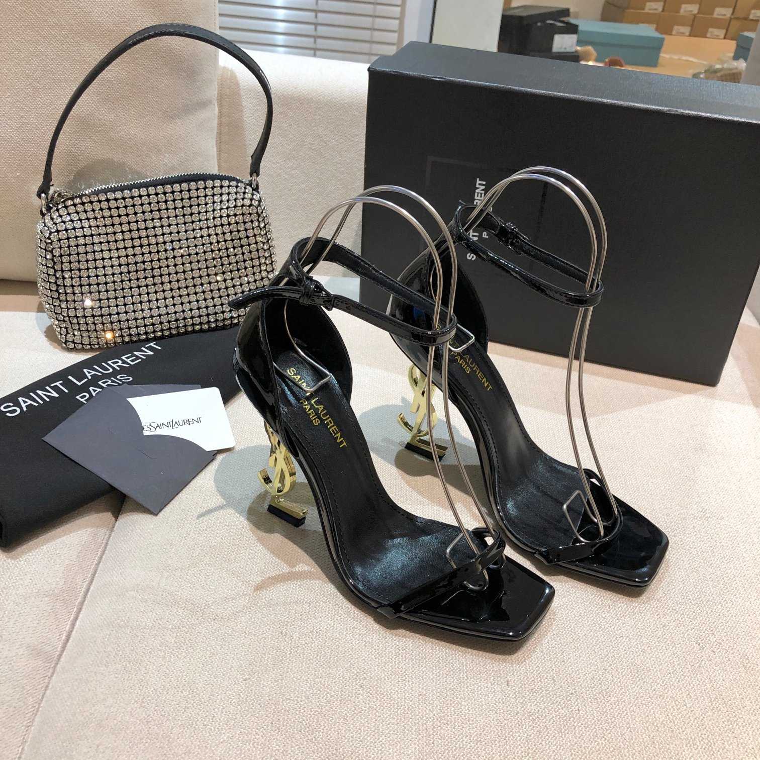 Saint Laurent 110mm Opyum Sandals - EUR FASHION