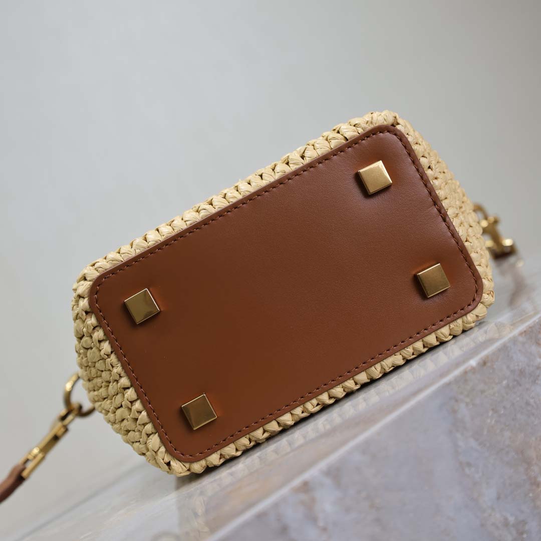 Saint Laurent Le 37 Mini In Raffia - EUR FASHION