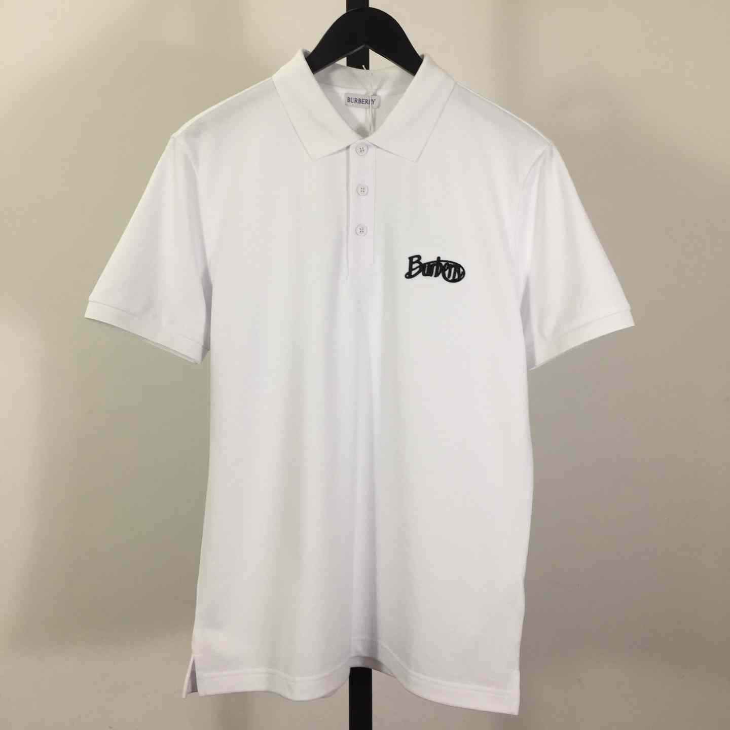 Cotton Polo Shirt In White - EUR FASHION