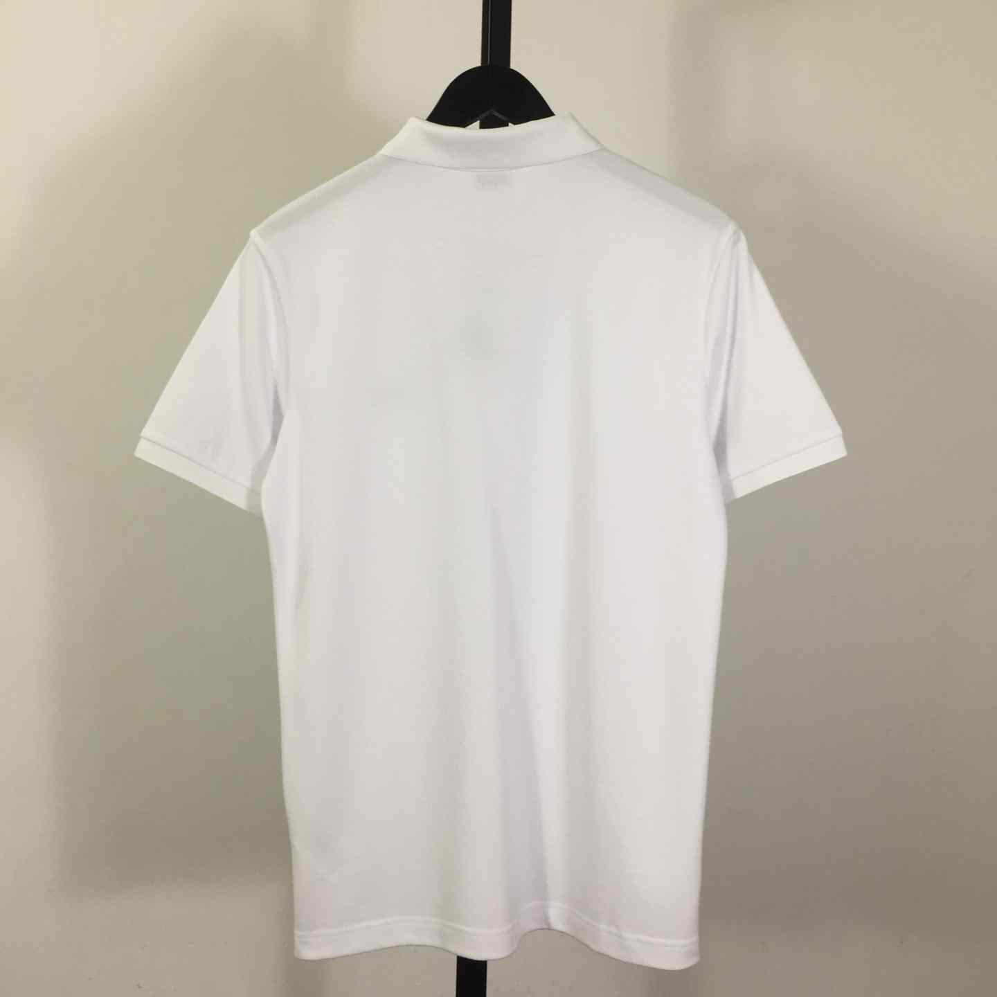 Cotton Polo Shirt In White - EUR FASHION