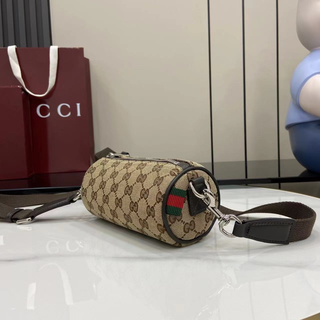 Gucci GG Canvas Mini Cylinder Bag - EUR FASHION