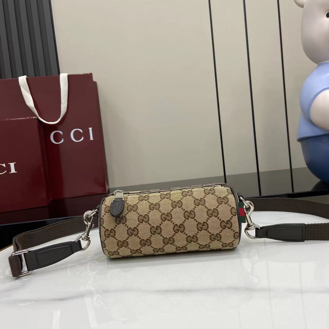 Gucci GG Canvas Mini Cylinder Bag - EUR FASHION