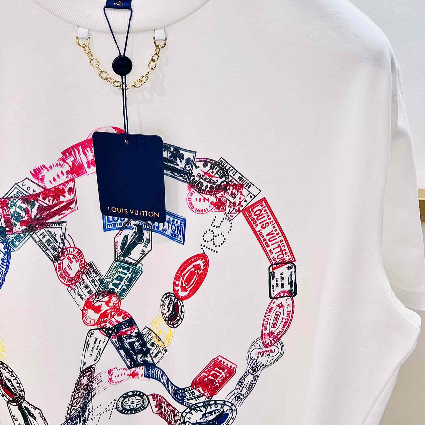 Louis Vuitton Travel Stamp LV Circle T-Shirt  - EUR FASHION