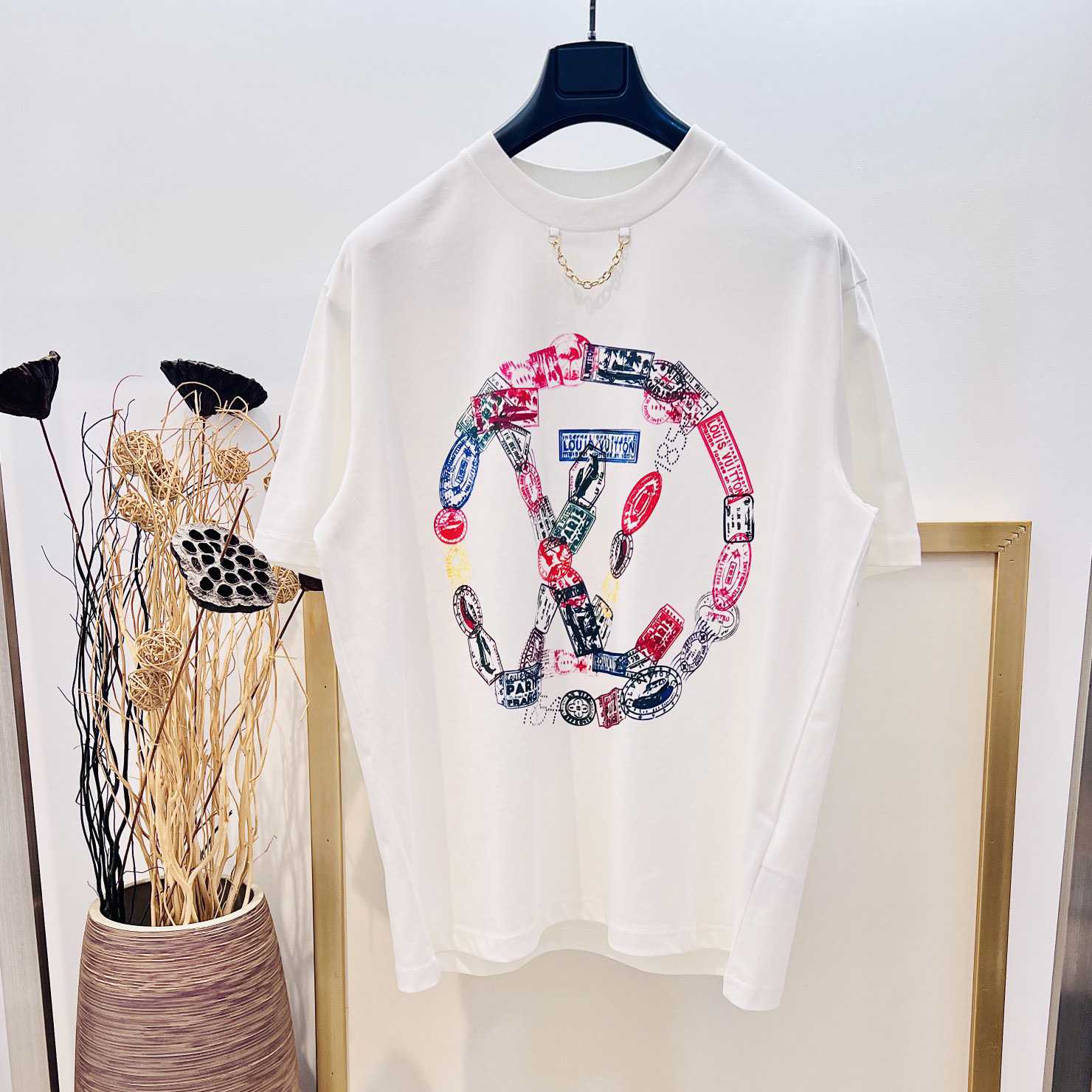 Louis Vuitton Travel Stamp LV Circle T-Shirt  - EUR FASHION