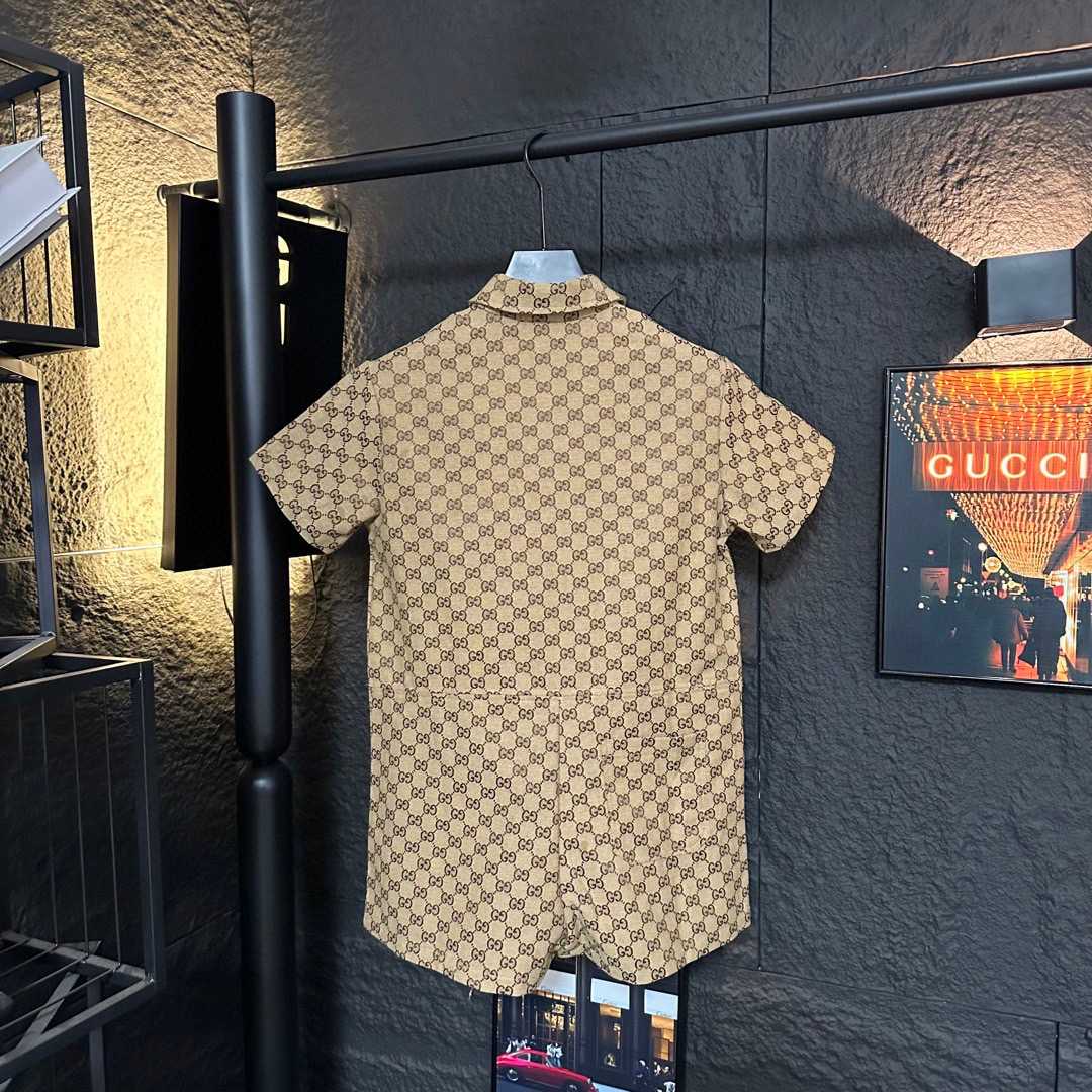 Gucci Canvas Short Sleeve Shirt - EUR FASHION