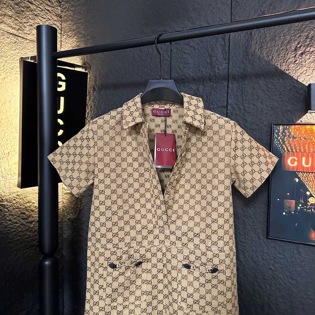 Gucci Canvas Short Sleeve Shirt - EUR FASHION