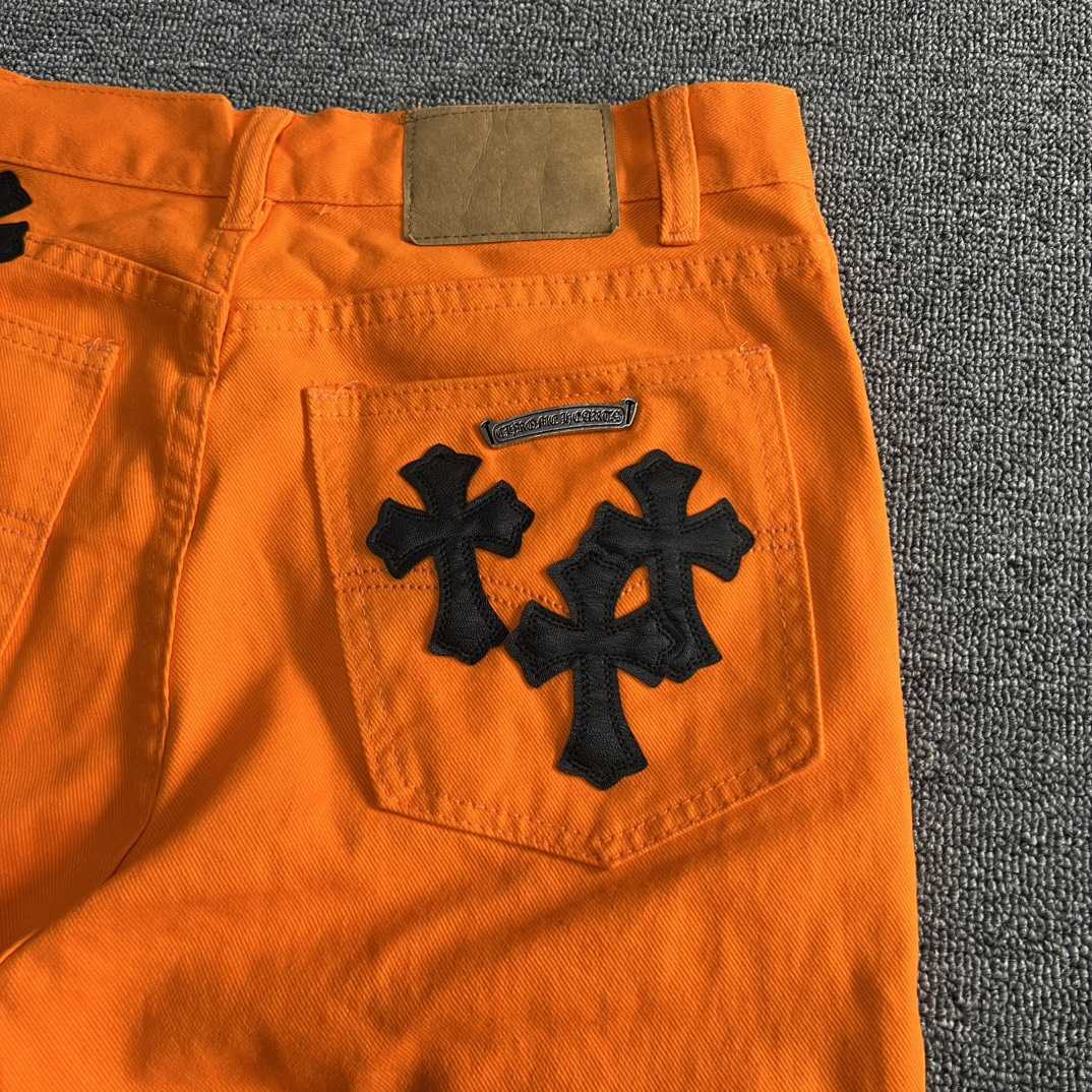 Chrome Hearts x Off-White Cross Denim 'Orange' - EUR FASHION