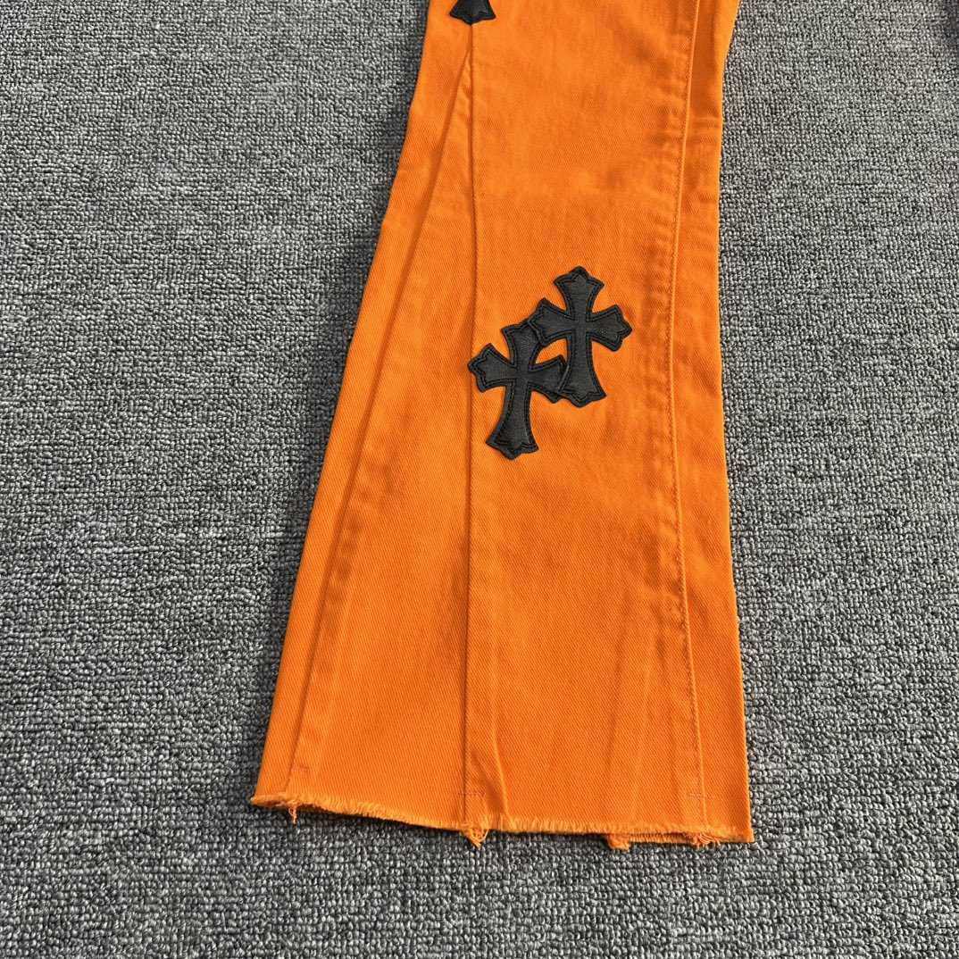 Chrome Hearts x Off-White Cross Denim 'Orange' - EUR FASHION