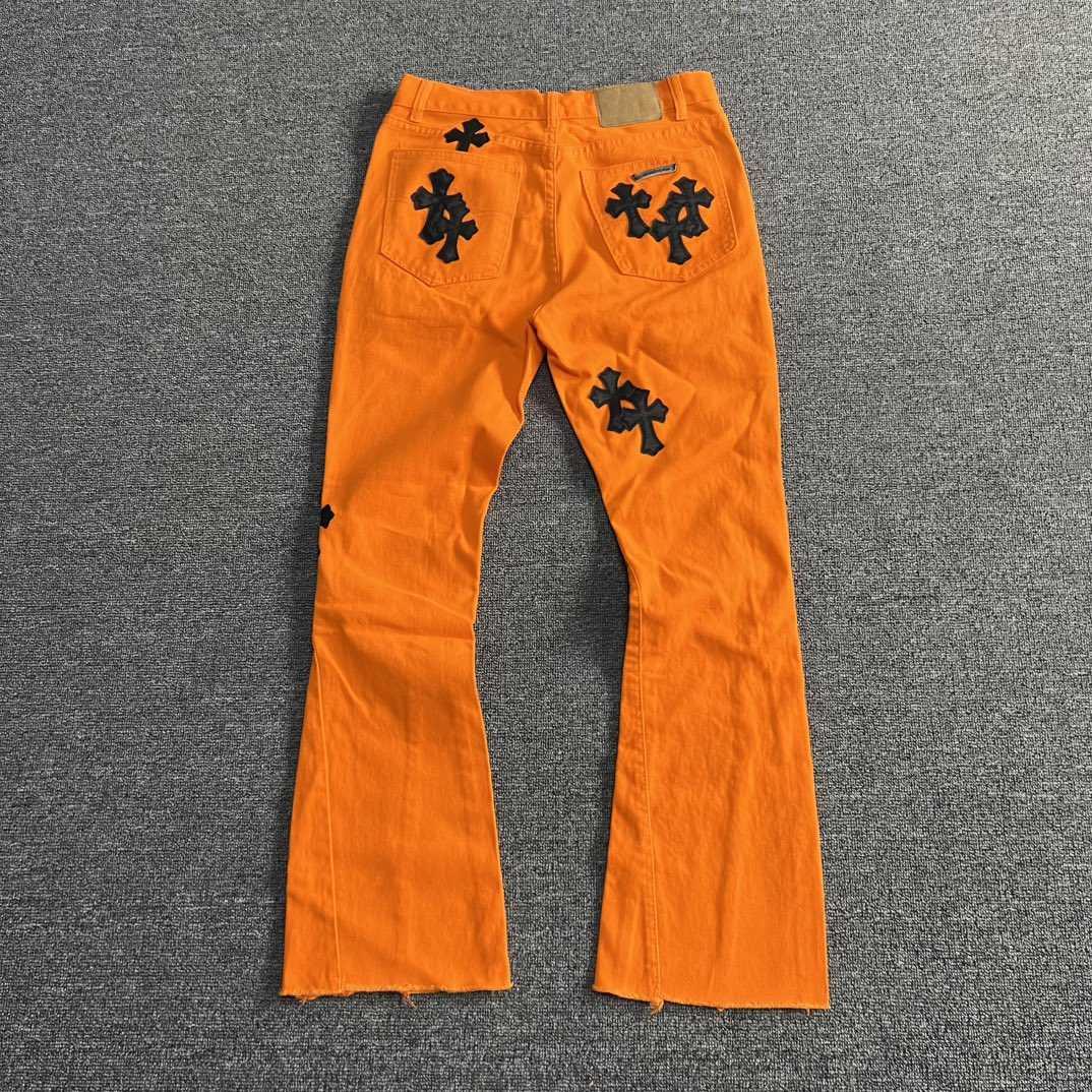 Chrome Hearts x Off-White Cross Denim 'Orange' - EUR FASHION