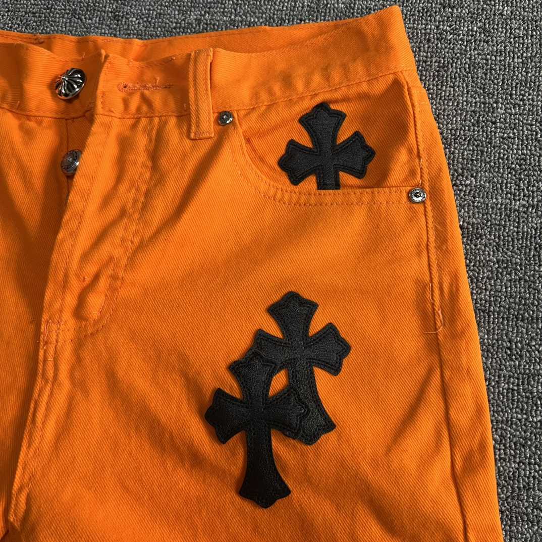 Chrome Hearts x Off-White Cross Denim 'Orange' - EUR FASHION