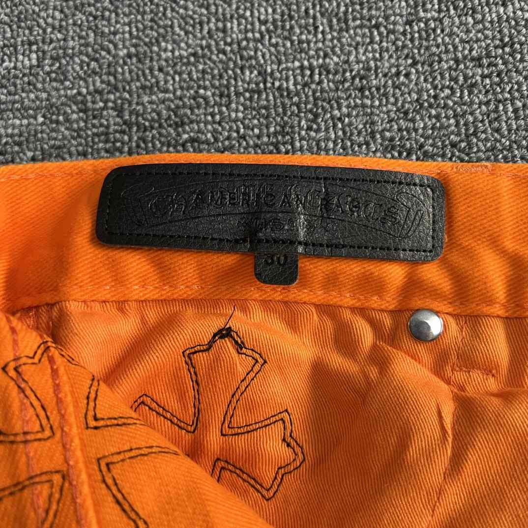 Chrome Hearts x Off-White Cross Denim 'Orange' - EUR FASHION