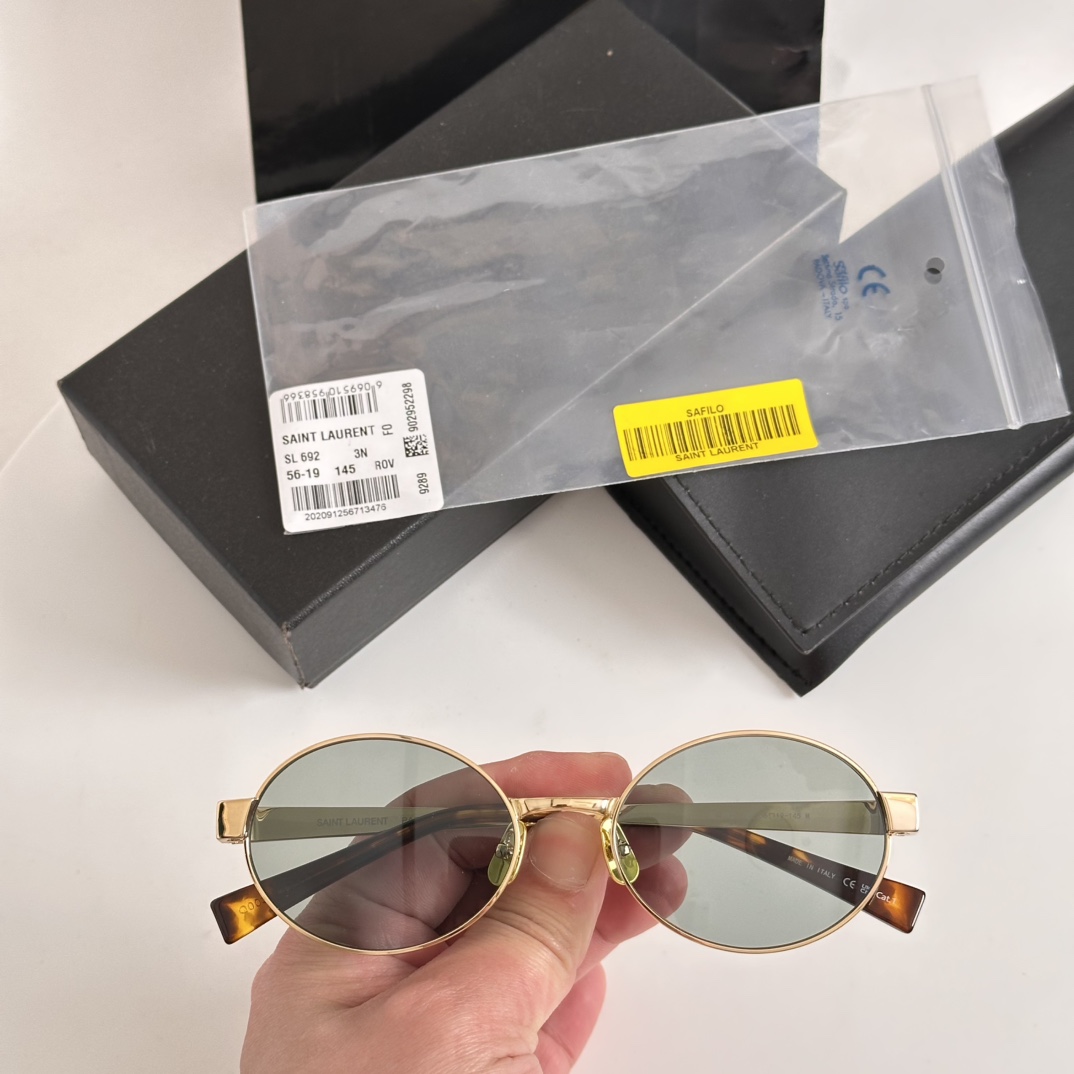 Saint Laurent Eyewear SL 692 oval-frame Sunglasses    - EUR FASHION