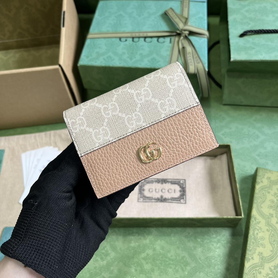 Gucci GG Marmont Card Case Wallet(11-9-3cm)    - EUR FASHION