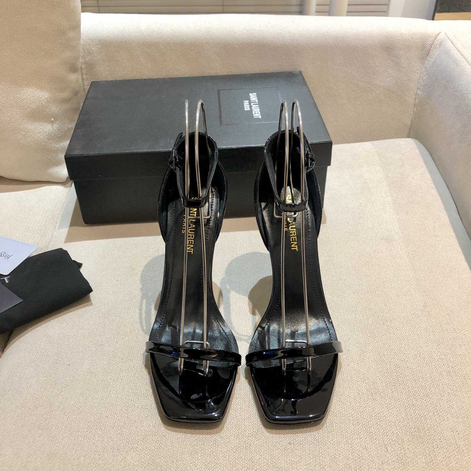 Saint Laurent 110mm Opyum Sandals - EUR FASHION