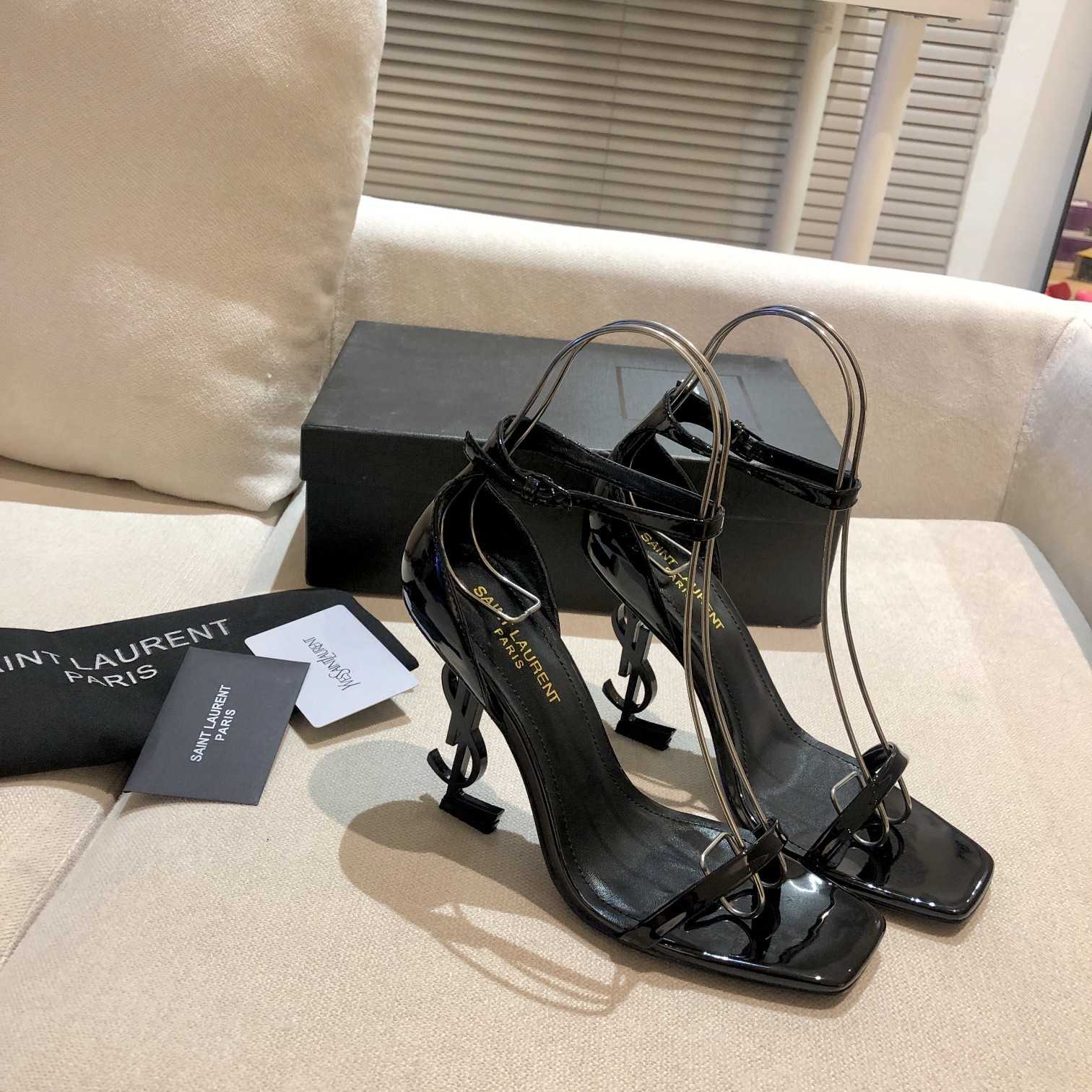 Saint Laurent 110mm Opyum Sandals - EUR FASHION