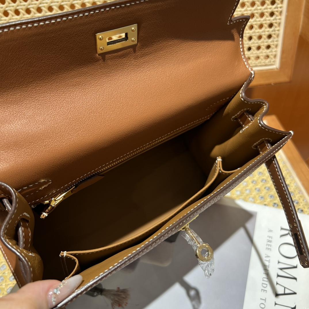 Hermes Vintage Toile & Barenia Kelly 25 - EUR FASHION