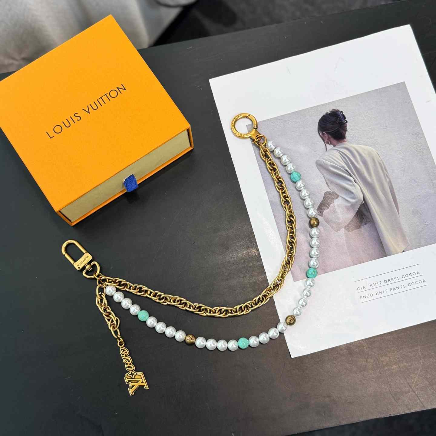 Louis Vuitton Pearls Chain Belt and Bag Charm   M02097 - EUR FASHION
