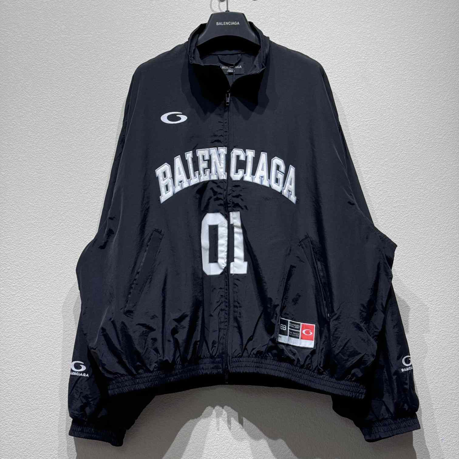 Balenciaga Basketball Series - Tracksuit Jacket In Black - EUR FASHION
