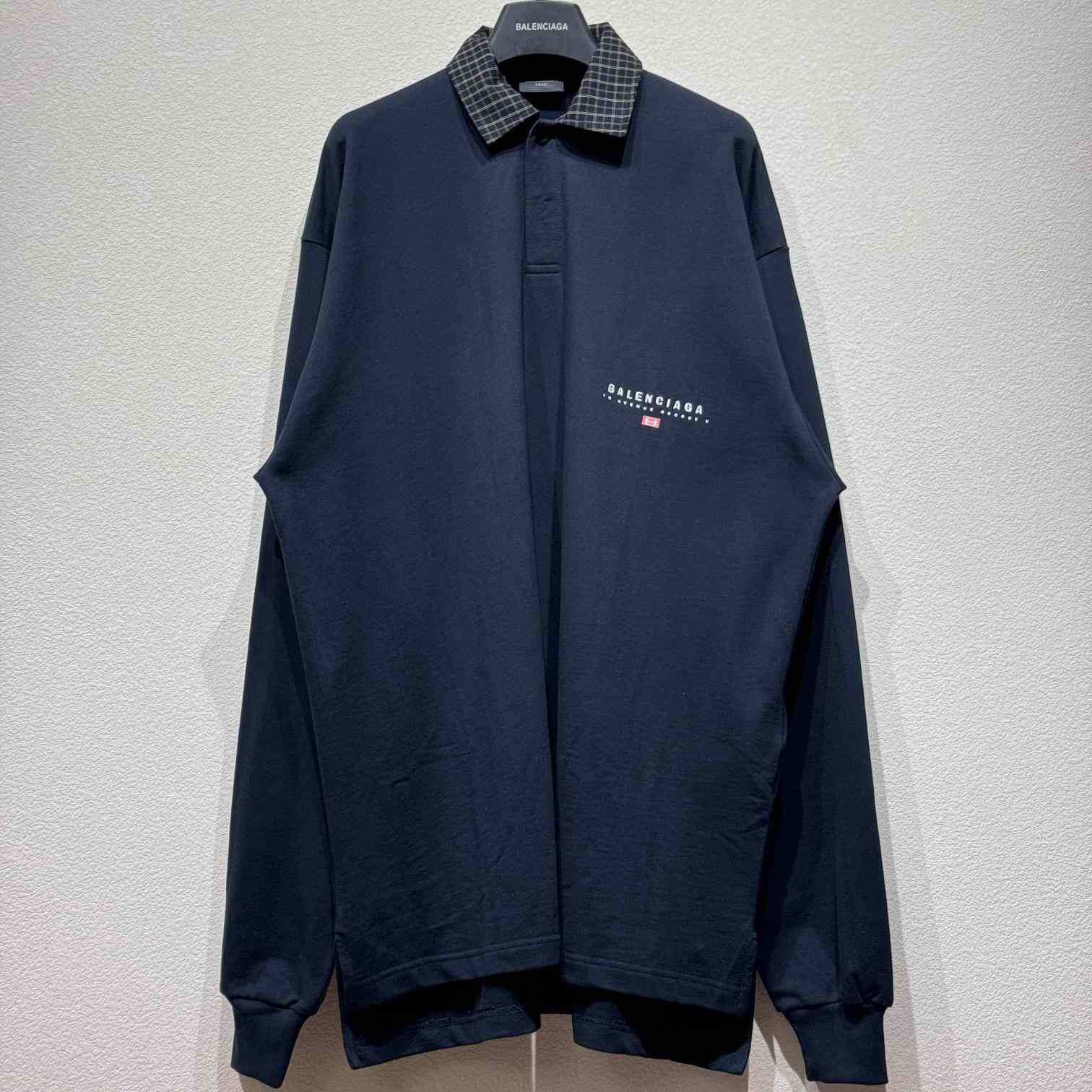 Balenciaga Unity Sport Long Sleeve Shirt Collar Polo In Faded Black - EUR FASHION