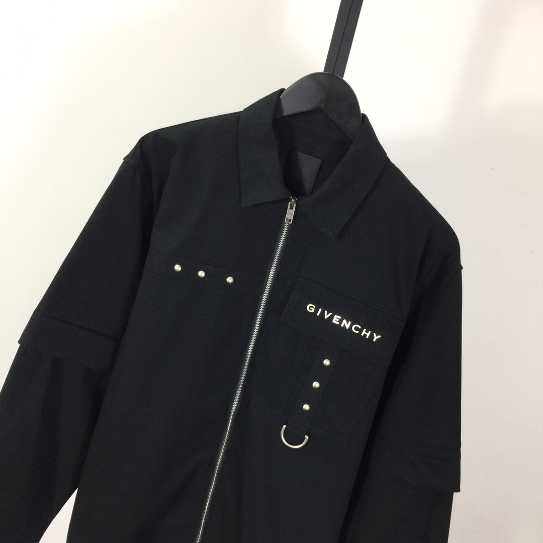 Givenchy Zip-up Cotton Shirt - EUR FASHION