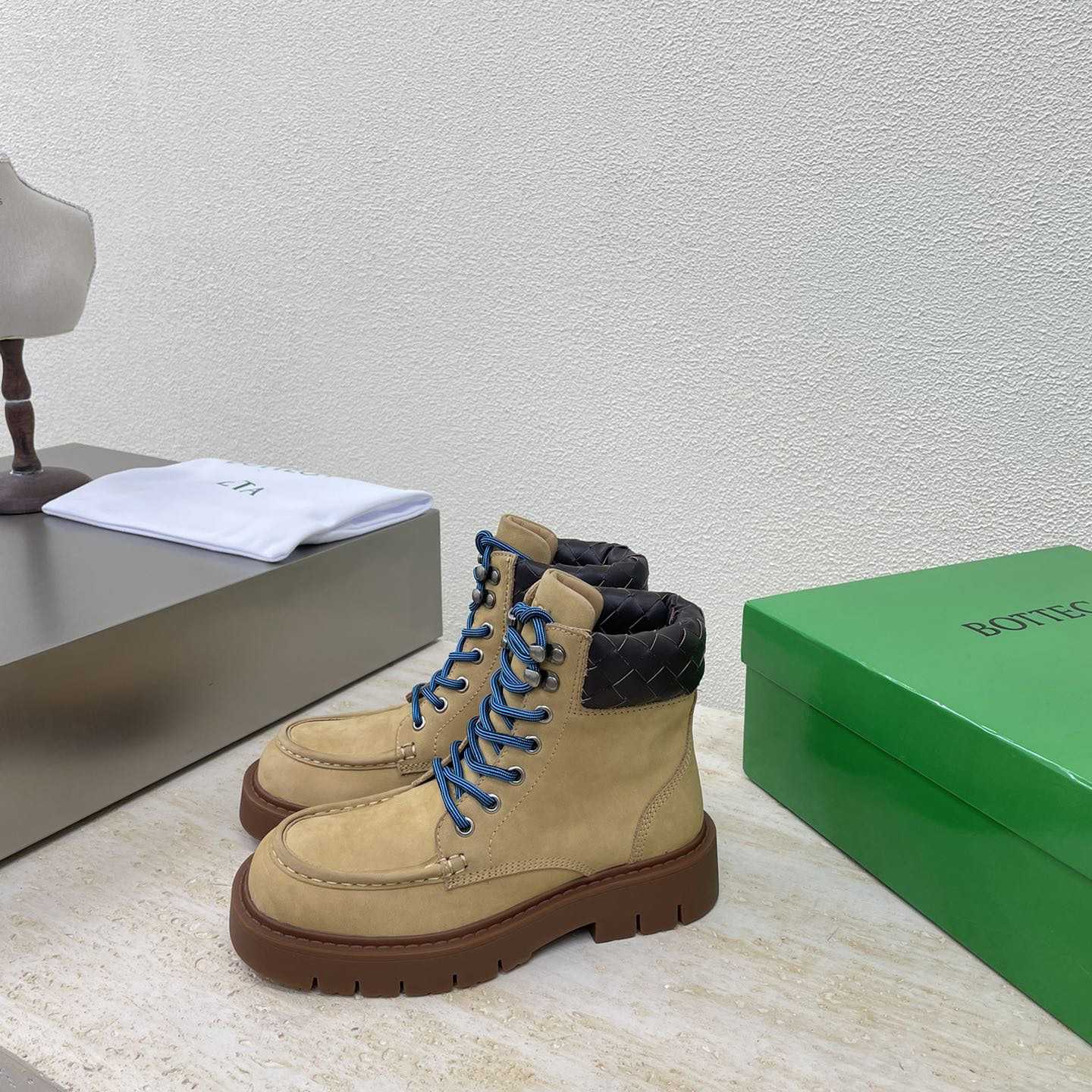 Bottega Veneta Haddock Lace-Up Ankle Boot - EUR FASHION