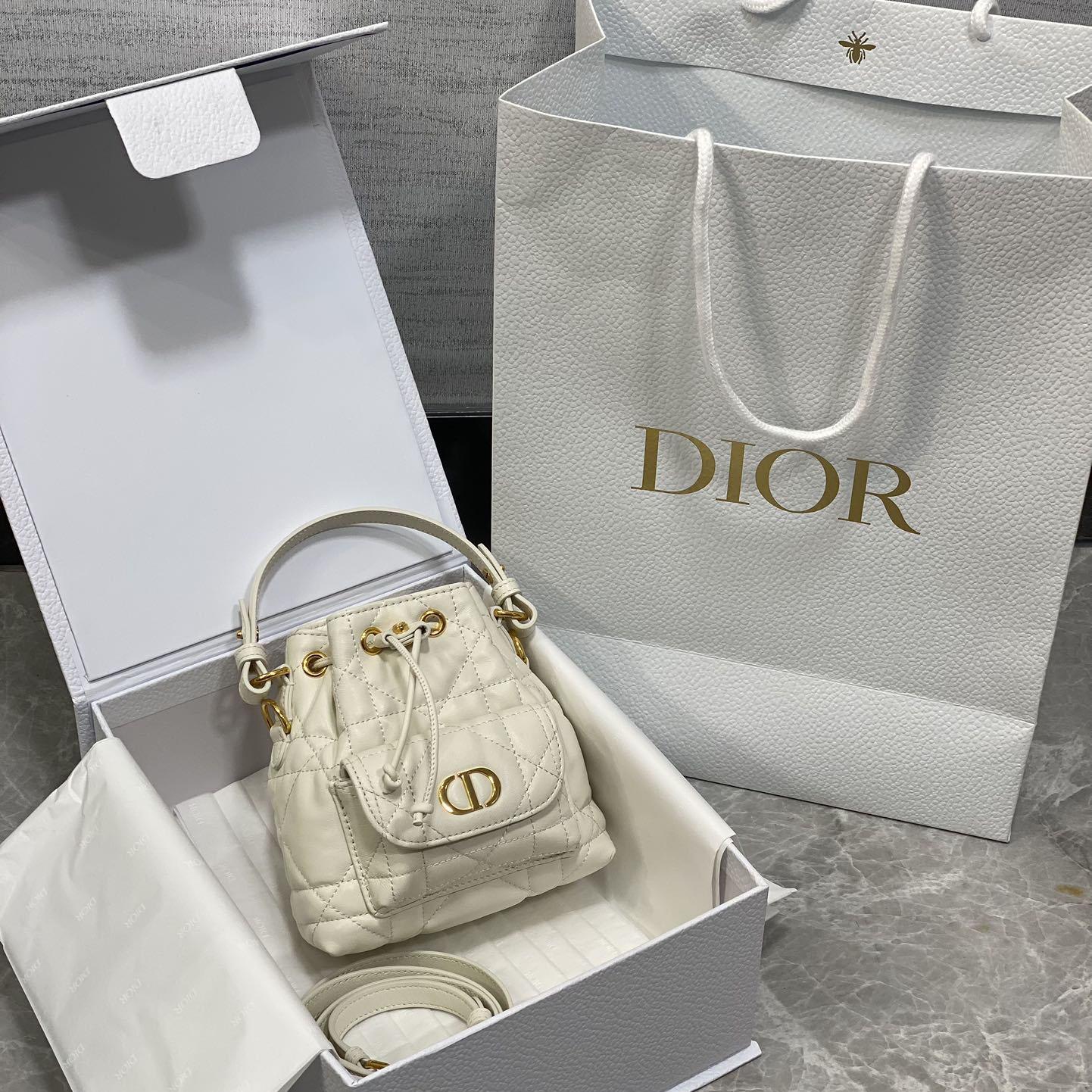Dior Caro Nano Bucket Bag  - EUR FASHION