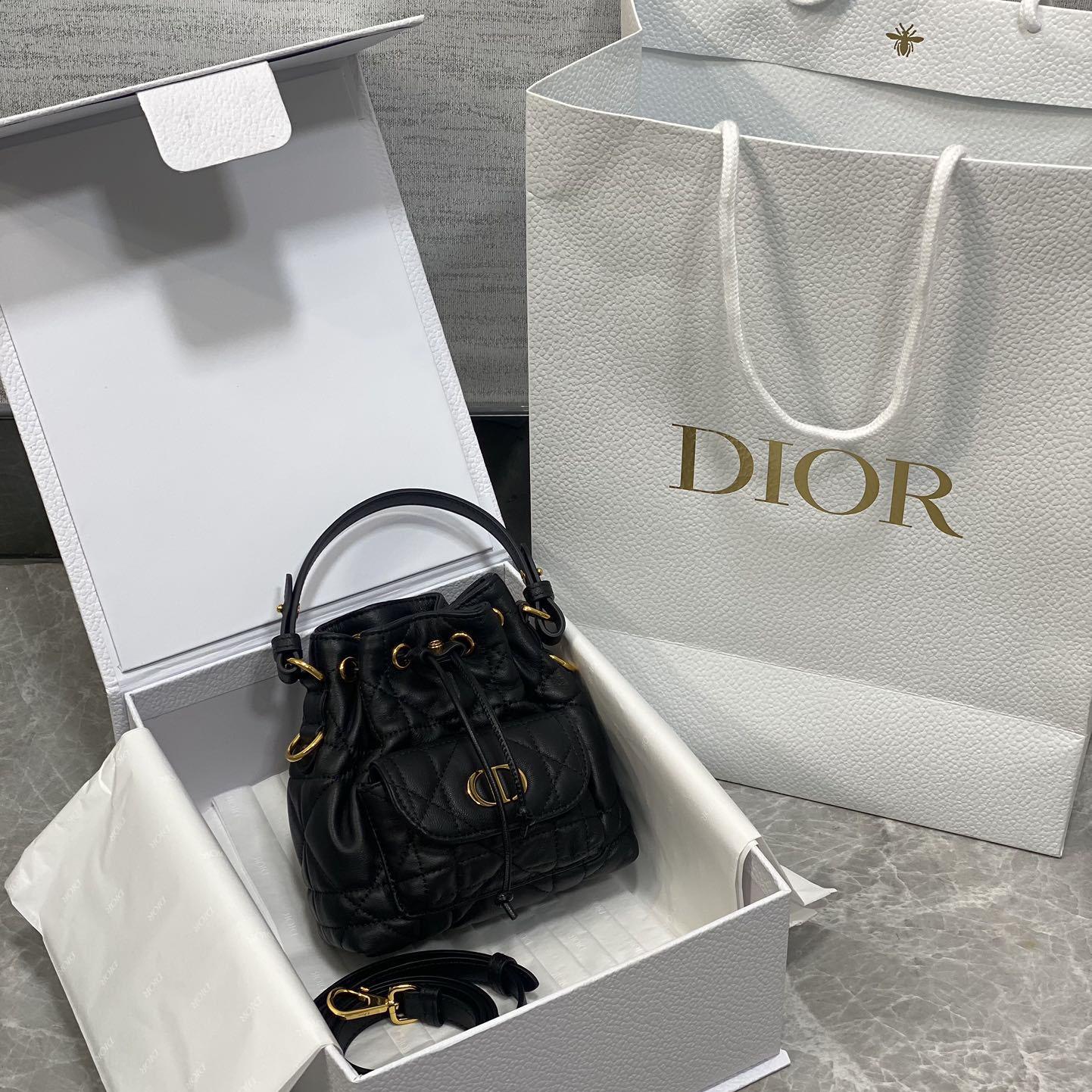 Dior Caro Nano Bucket Bag   - EUR FASHION