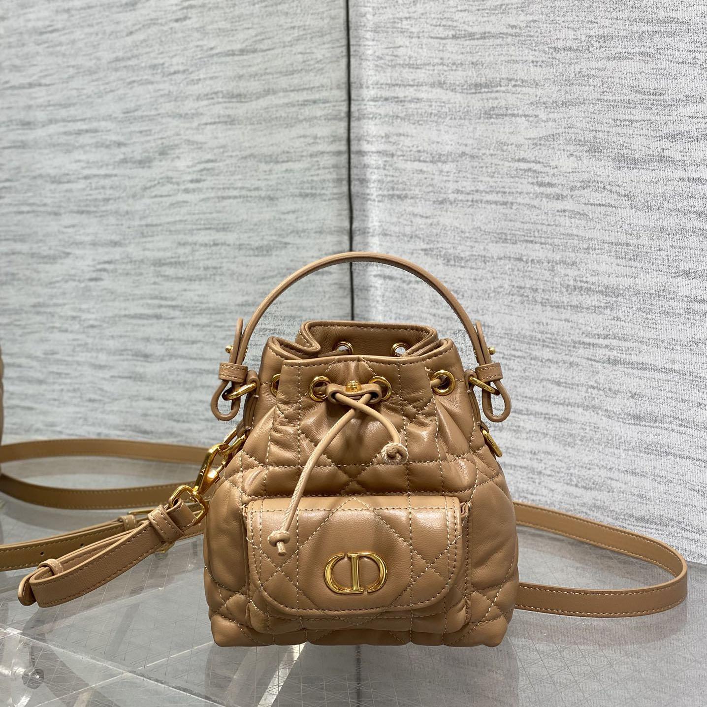 Dior Caro Nano Bucket Bag  - EUR FASHION