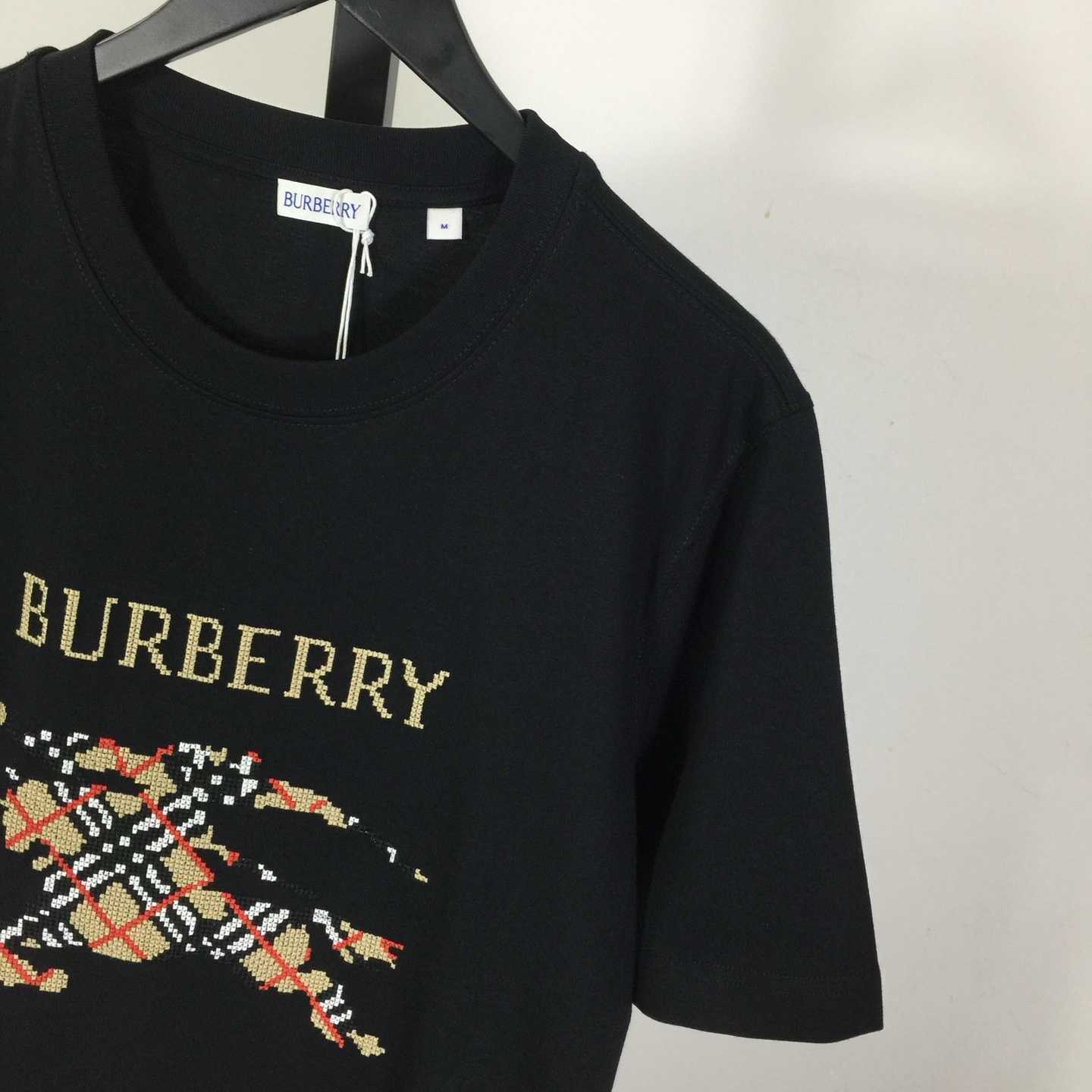 Burberry Cross Stitch EKD​ Cotton T-shirt - EUR FASHION